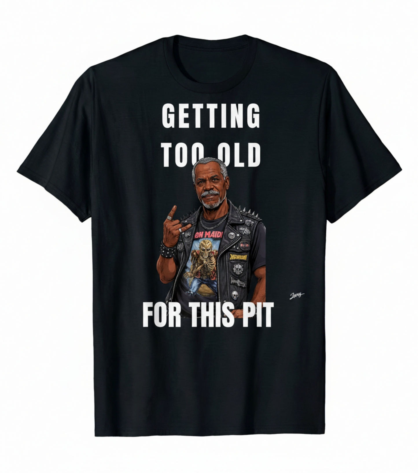 Graphic Tee — Vintage Biker Rocker Photo T-Shirt (Be This Guy)