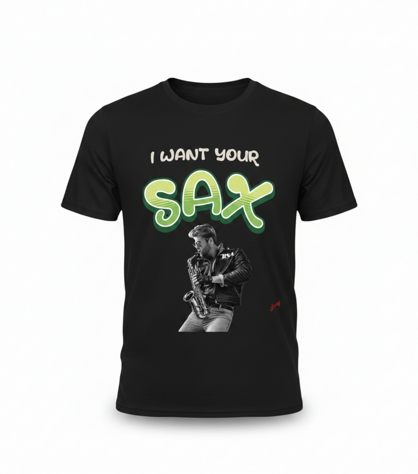 Saxophone Graphic Tee — "I Want Your Sax" Vintage Jazz Music T-Shirt