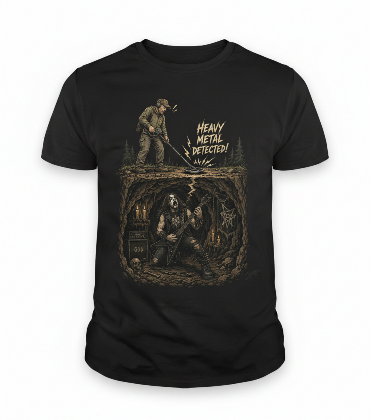 Heavy Metal Detective T-Shirt — Vintage Rock Band Tee