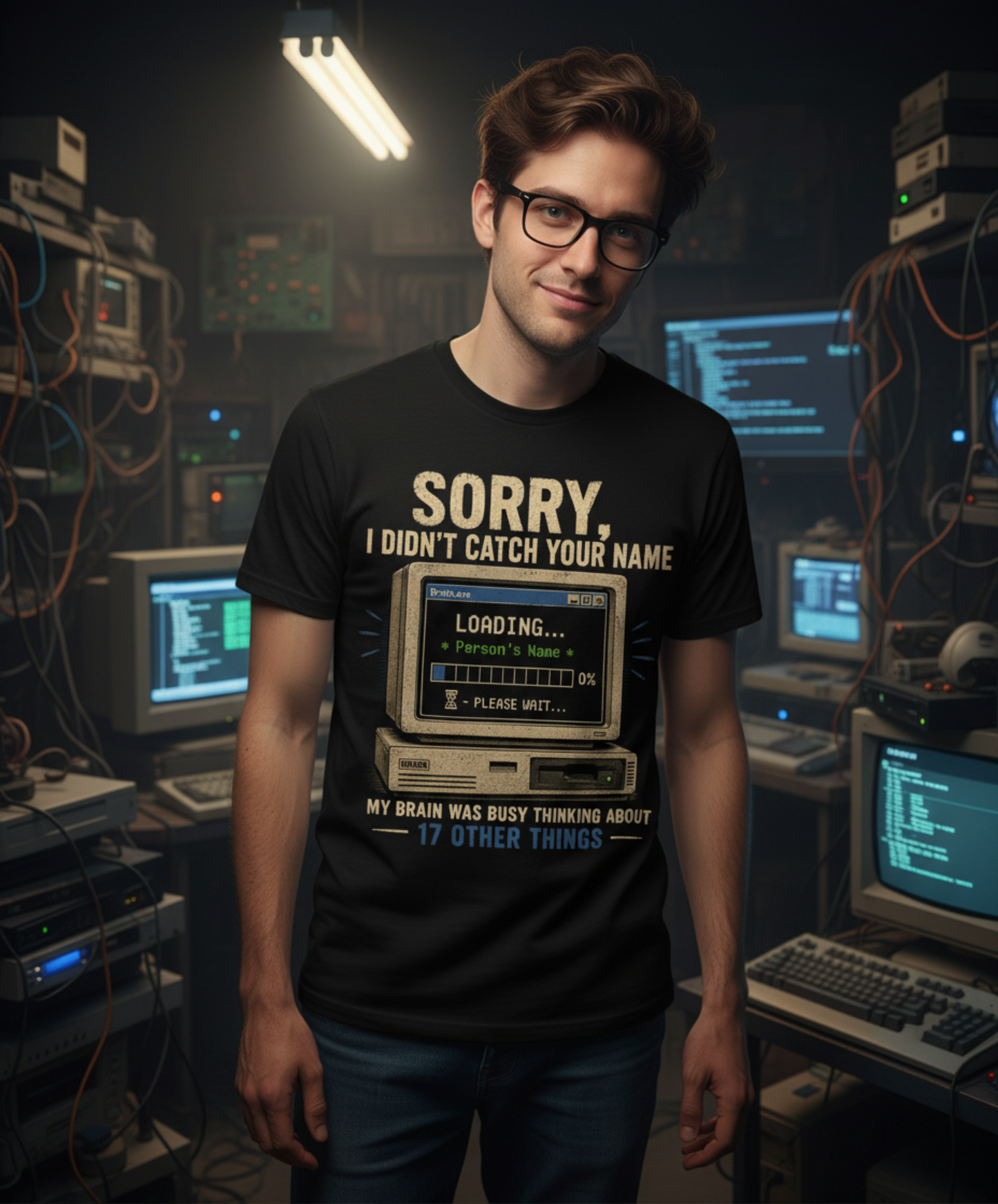 Failed to load name — "Sorry I Didn't Catch Your Name" ADHD funny Graphic Tee