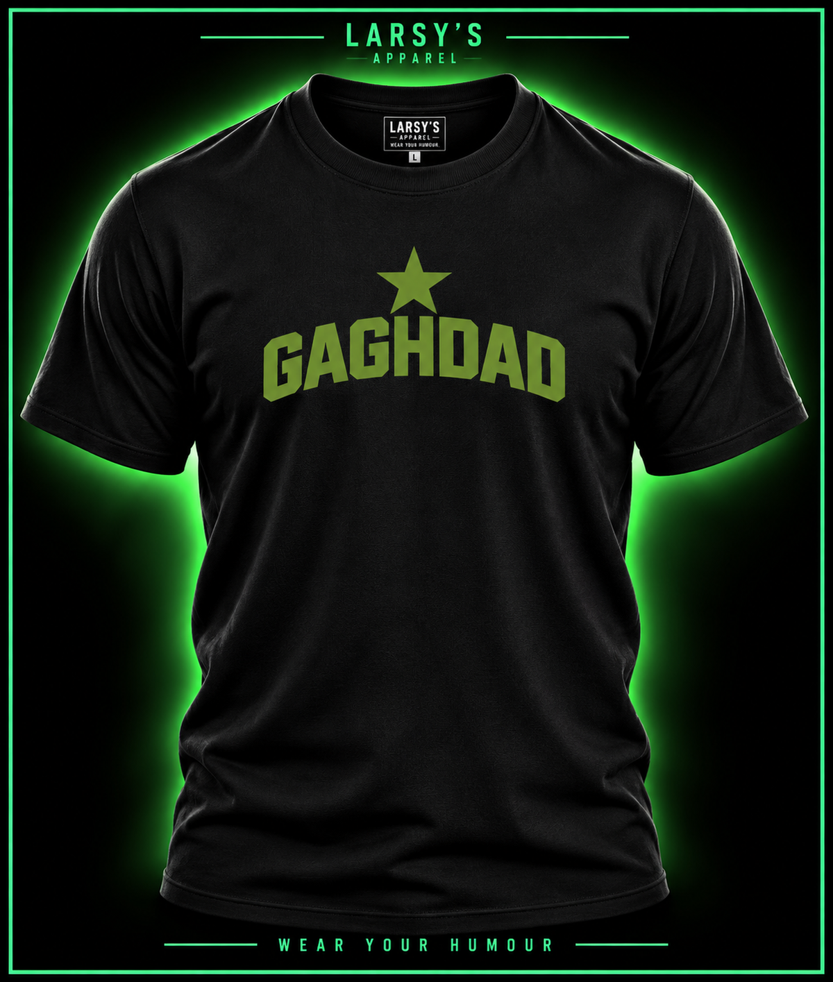 Gag Dad T‑Shirt – Military Green Star Funny Father’s Day Tee
