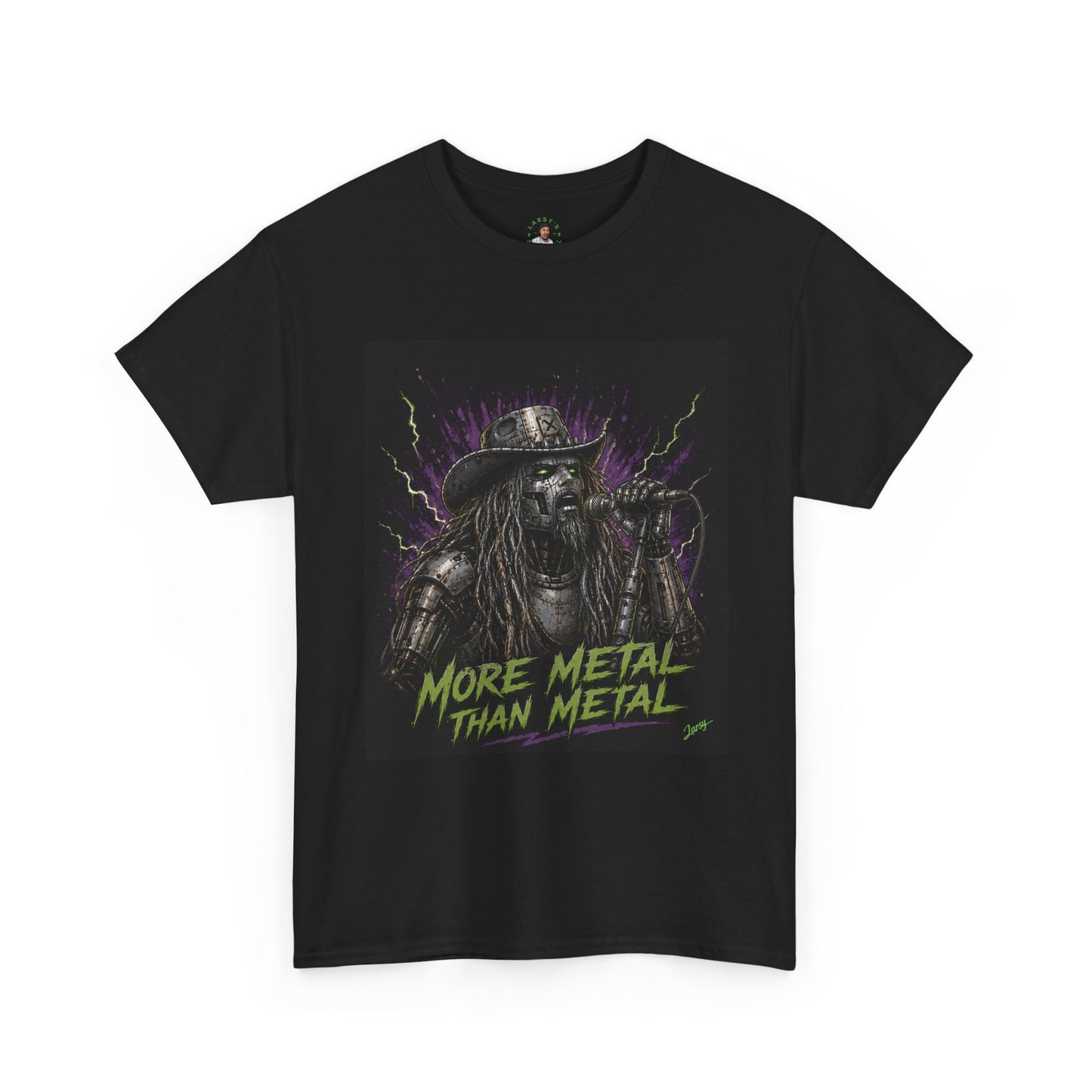 More Metal Than Metal T-Shirt — Gothic Rock Skeleton Singer Tee