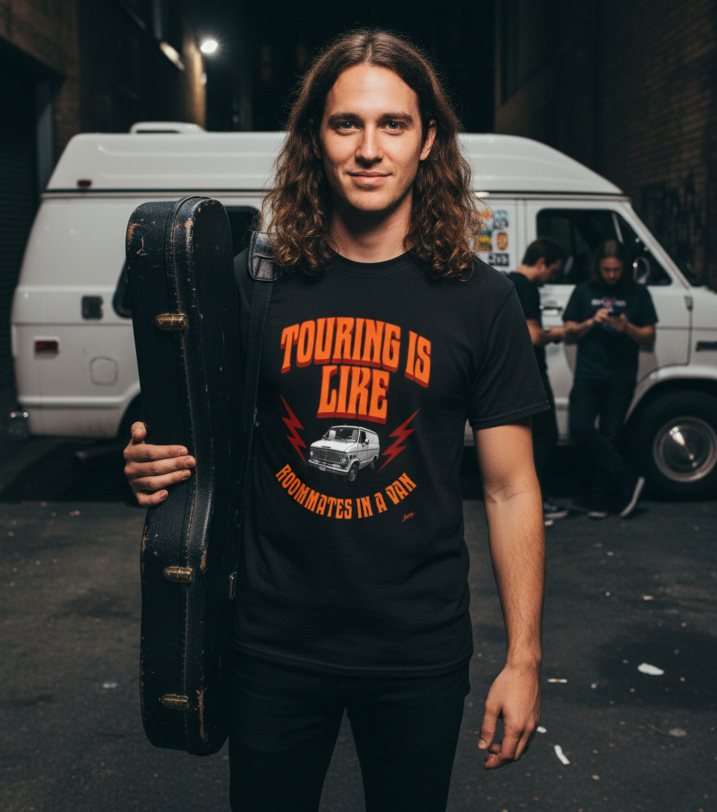 Touring humour T shirt, Band Jokes, Gig laughs