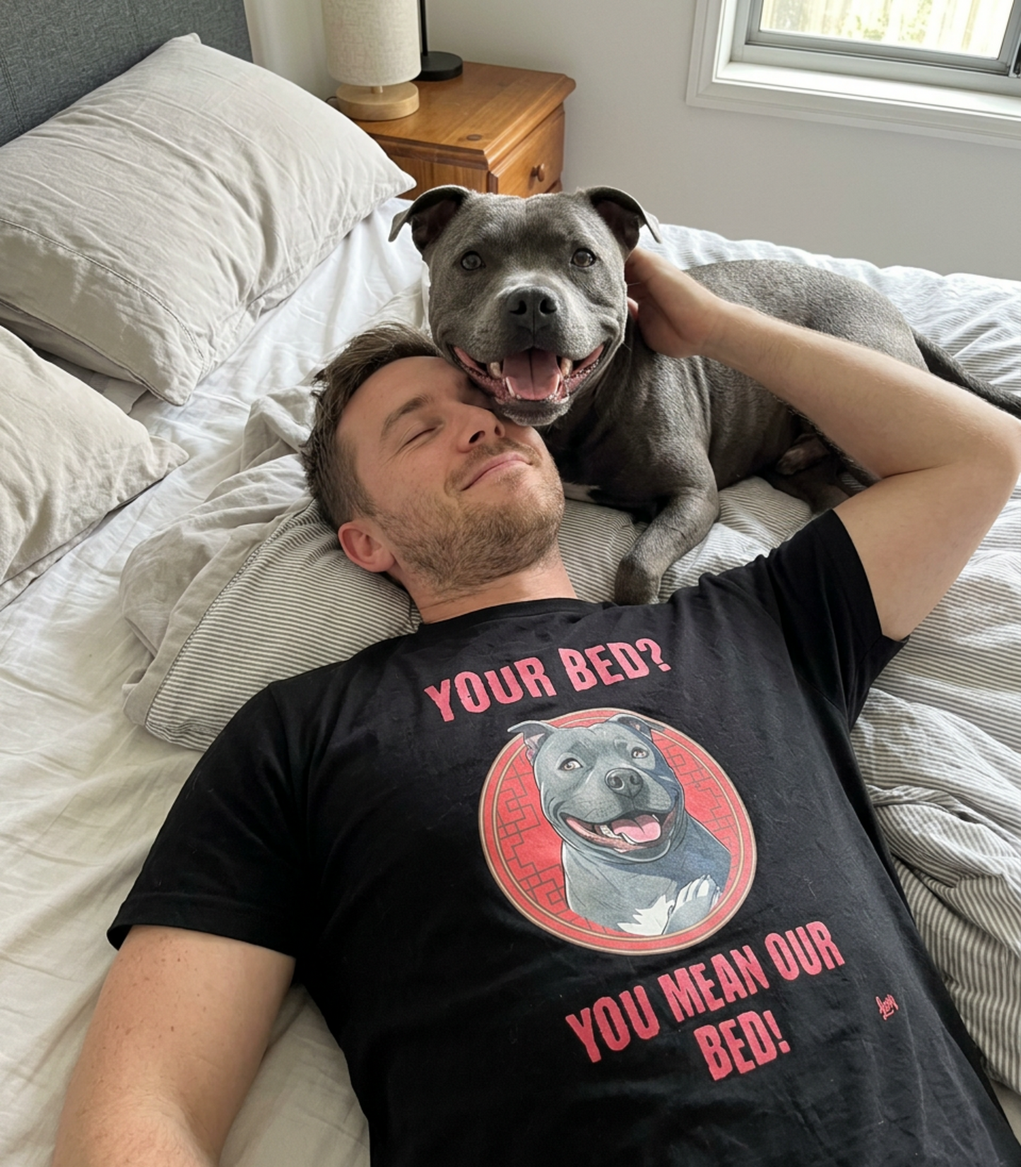 Staffy Gift T Shirt | Pet lovers| Funny Dog owner T
