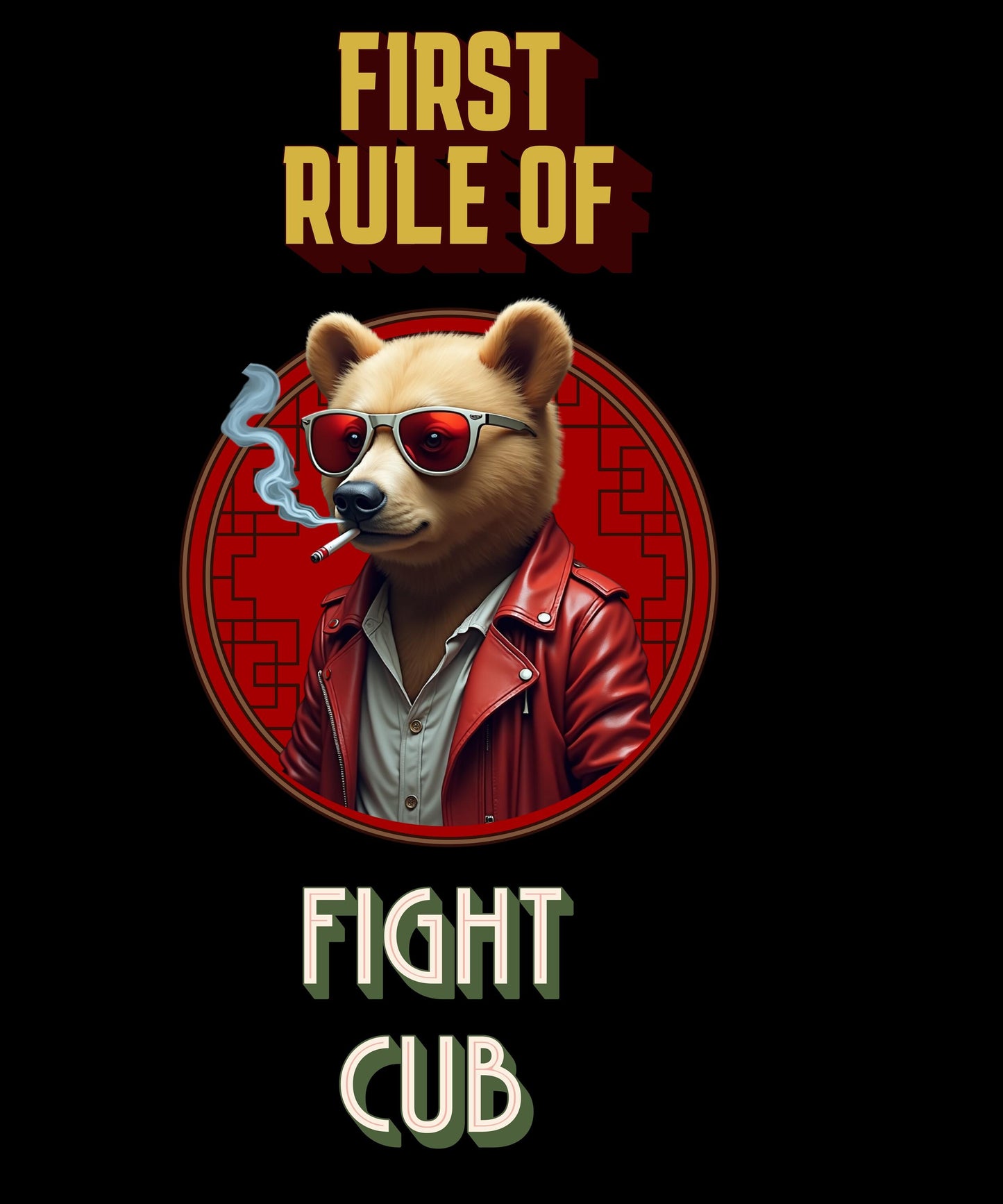 Bear Cub Fight Club Shirt, Movie Parody Humor, Edgy Pop Culture Tee